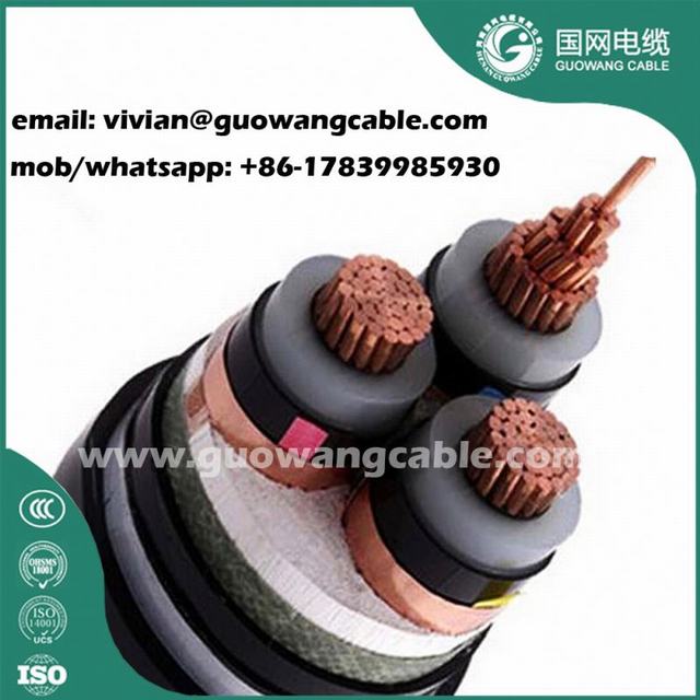 Underground Xlpe Insulated 250mm2 Power Cable PVC Sheathed Armored Steel Wire Power Cable 25mm2 70mm2 120mm2 Copper Conductor