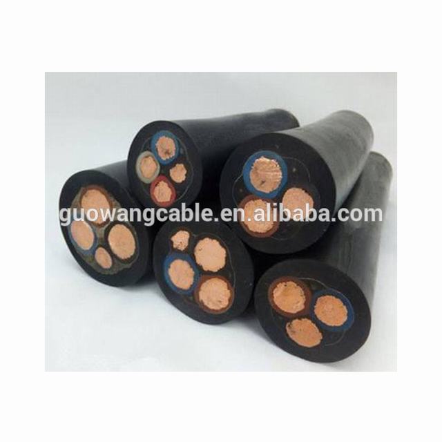 Water Proof Rubber XLPE Insulation PVC Coated Underground Mining Cable