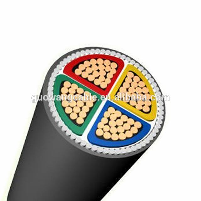 Waterproof Pvc Insulated Steel Wire Armored Pvc Sheathed Power Cable 4G 2AWG
