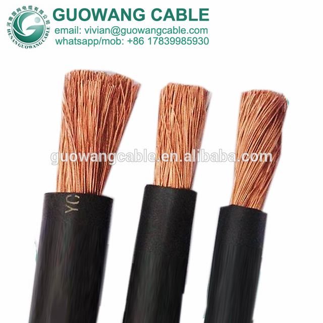 Cable de soldadura NBR caucho envainó 1000 V conductor de cobre flexible 22mm sQ X1 Core