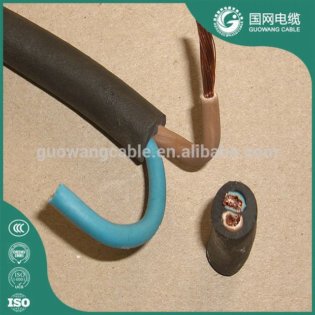Wholesale Black Color Heavy Duty 2 Core H07RN-F 2x10mm2 2x16mm2 VDE Rubber Power Cable