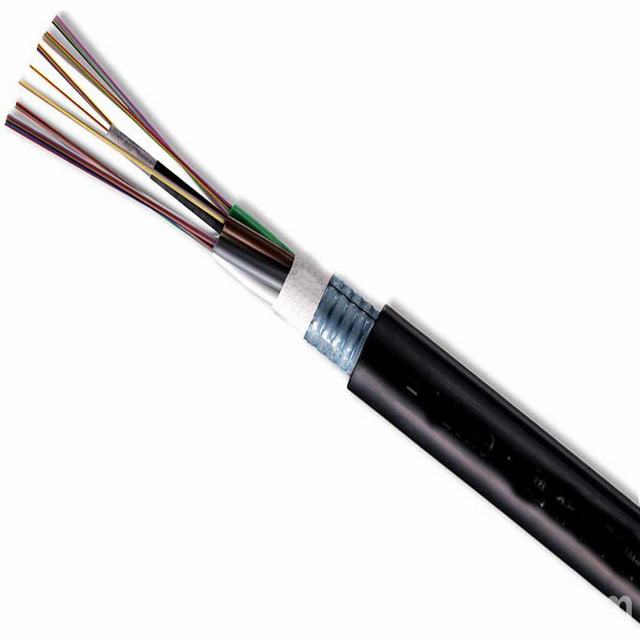 Grosir pabrik harga 8 inti luar standar tabung longgar GYTS Lapis Baja kabel serat optik