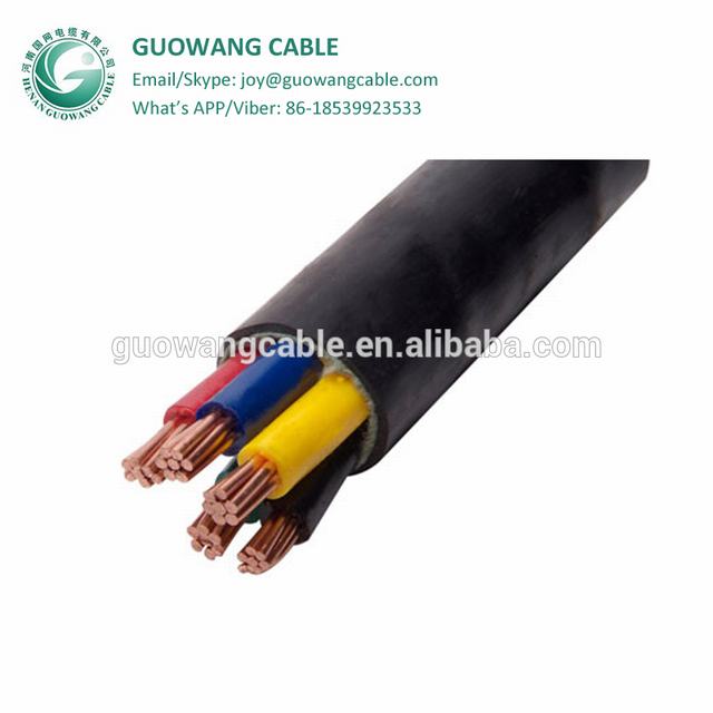 Cable XLPE 5 núcleo del cable de alimentación 10mm precio proveedor de China