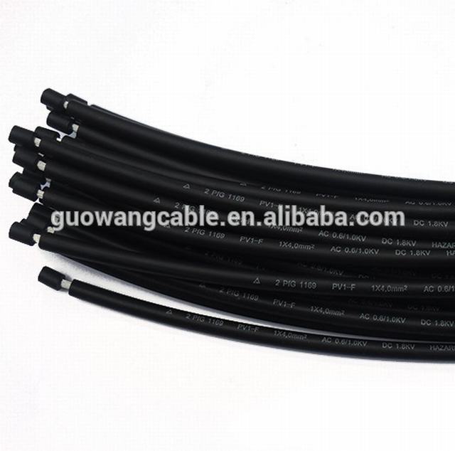 Изоляцией из сшитого полиэтилена кабель питания PV1-F 4mm2 медной проволоки ценам