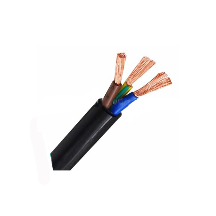Bulk pvc geïsoleerde koperen elektrische draad 300/500 V 2 core flexibele kabel grootte