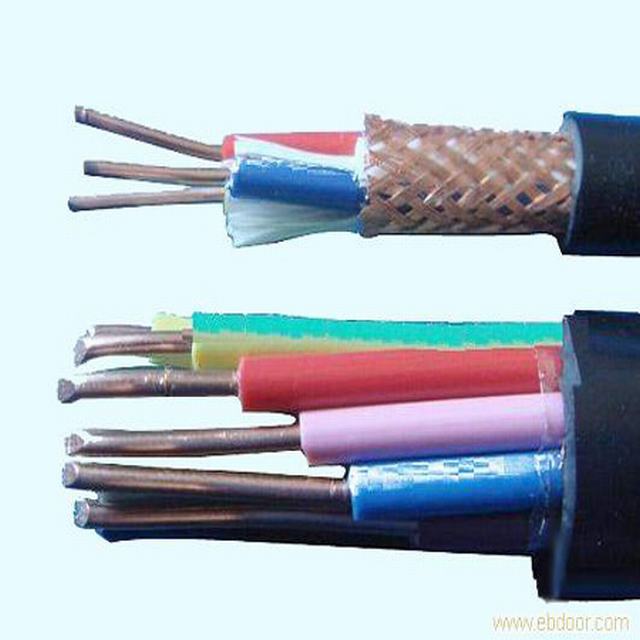 Conducteur en cuivre câble De Commande prix usine de gaine DE PVC d'isolation DE câble de commande de commande d'écran de tresse de fil de cuivre
