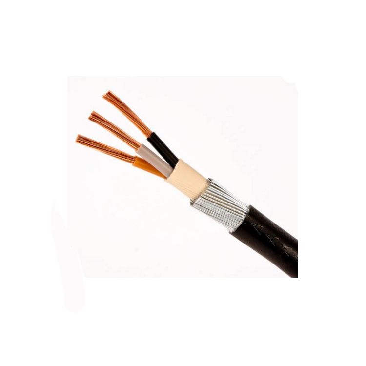 Noyau de cuivre pvc isolé VV22 câble d'alimentation 3x150 + 1x70mm2 NYY