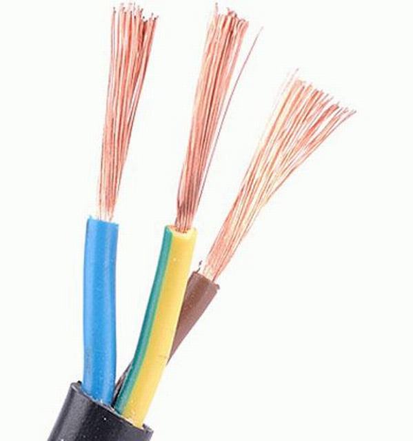 Basse tension flexible NM-B câble plat de fil électrique 1.5mm2 2.5mm2