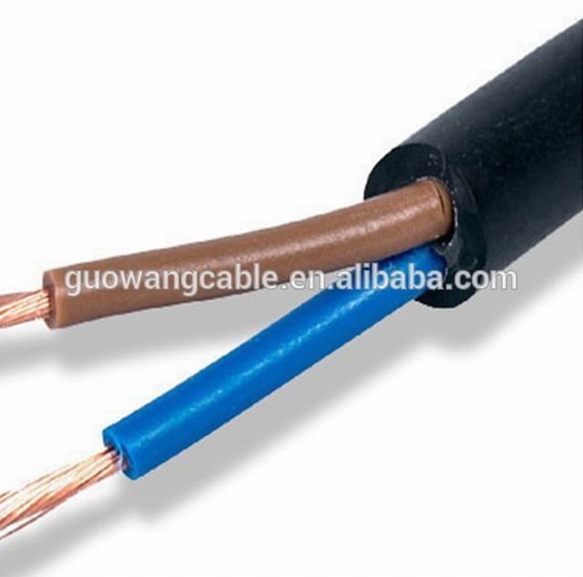 Laagspanning hoge kwaliteit 230 v elektrische voedingskabel 2 core power kabel internet draad