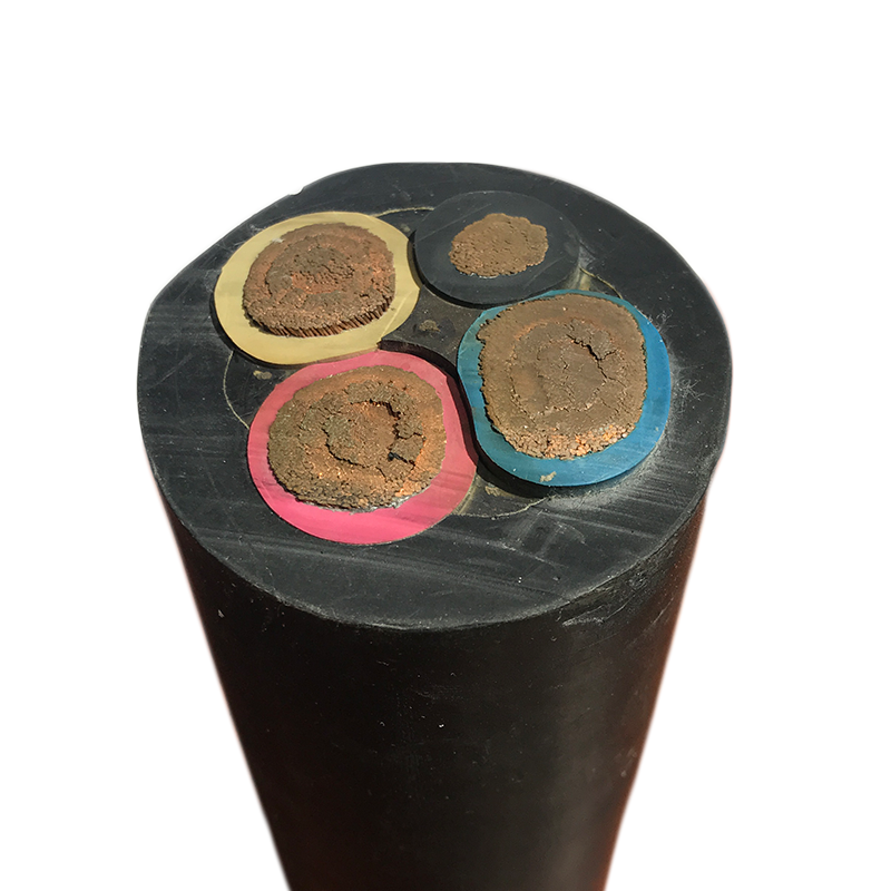 silicone rubber welding cable 4 cores rubber sheathed power cable