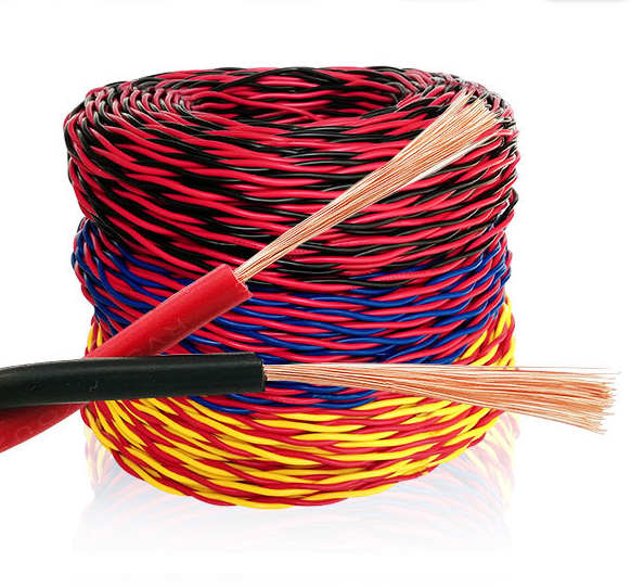 Gestrande koperen flexibele pvc geïsoleerde elektrische draad kabel