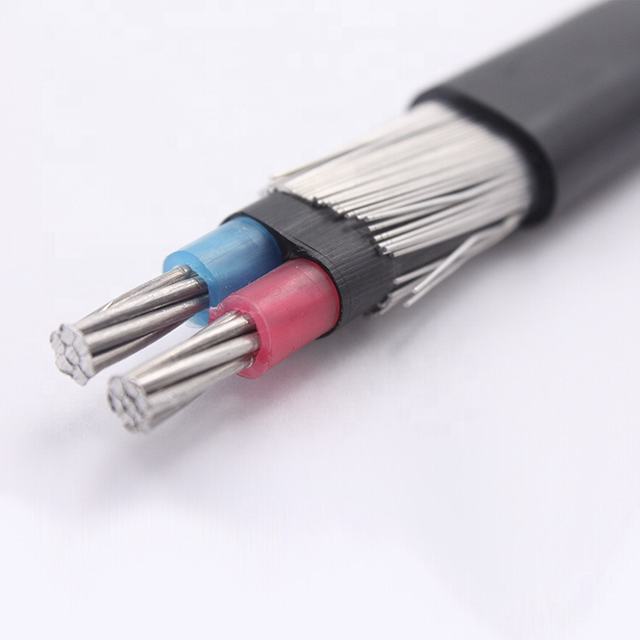 O cabo concêntrico 2x6 + 6awg / xlpe isolou o cabo concêntrico blindado / cabo concêntrico blindado isolado pe