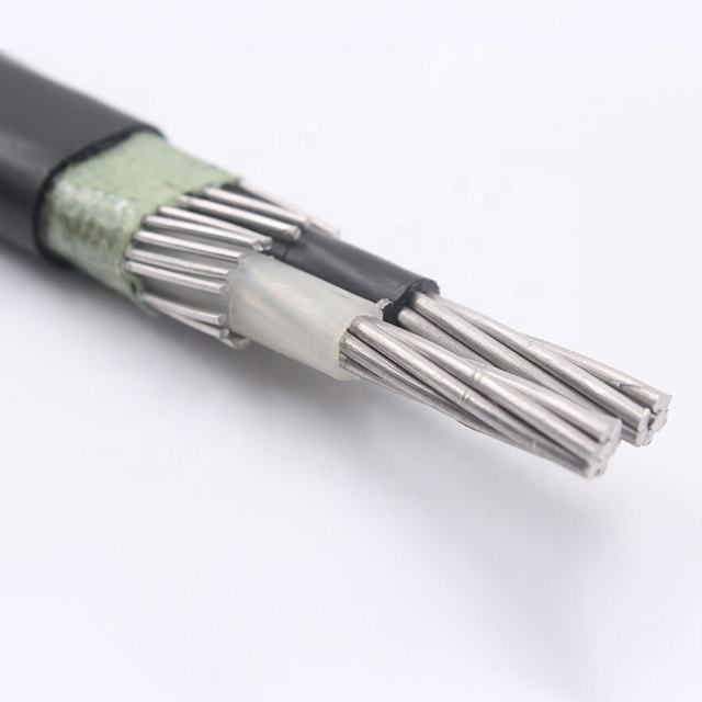 3*6AWG Overhead single core XLPE Insulated concentric cable