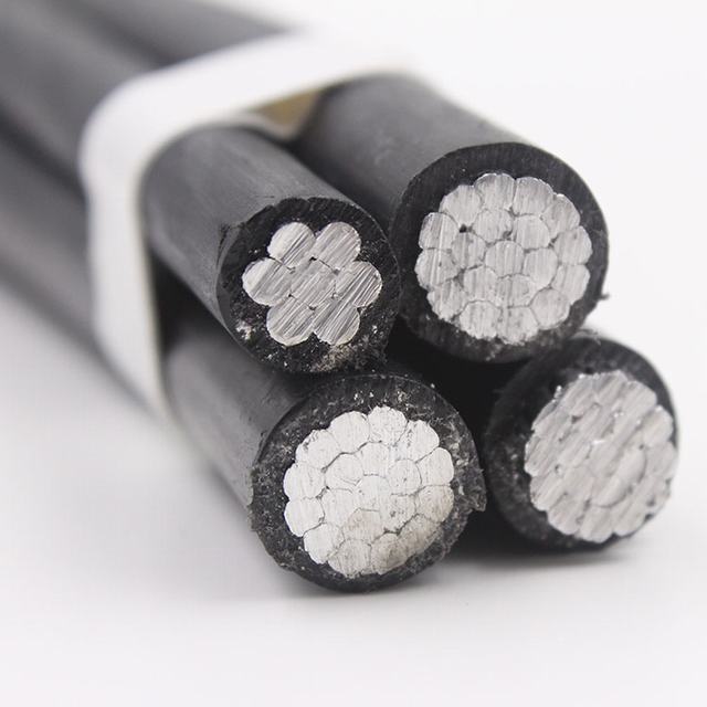 5 Core Aluminum Conductor ABC Cable With XLPE/PE Insulated Overhead Cable Sizes