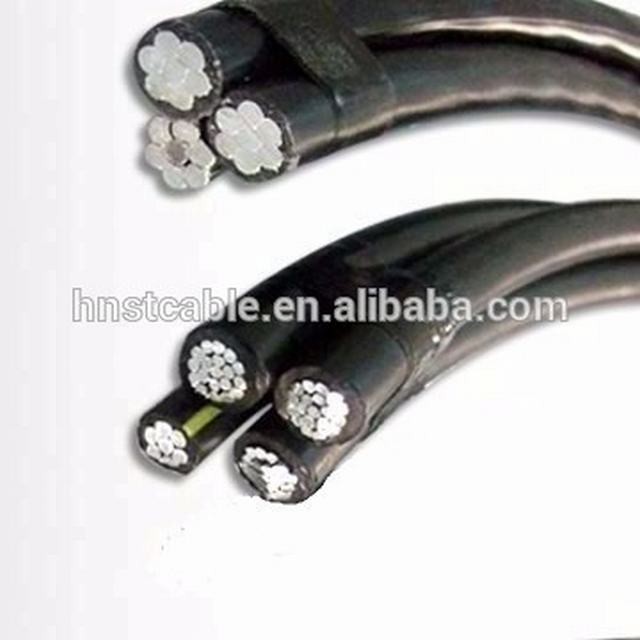 Cable ABC cuádruplex servicio gota XLPE aislado cable eléctrico