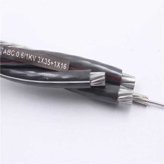 Aerial bundled cable NFC 33-209 ABC Cable aac aaac conductor 0.6/KV 3*35mm2+1*16mm2 LV AB cable