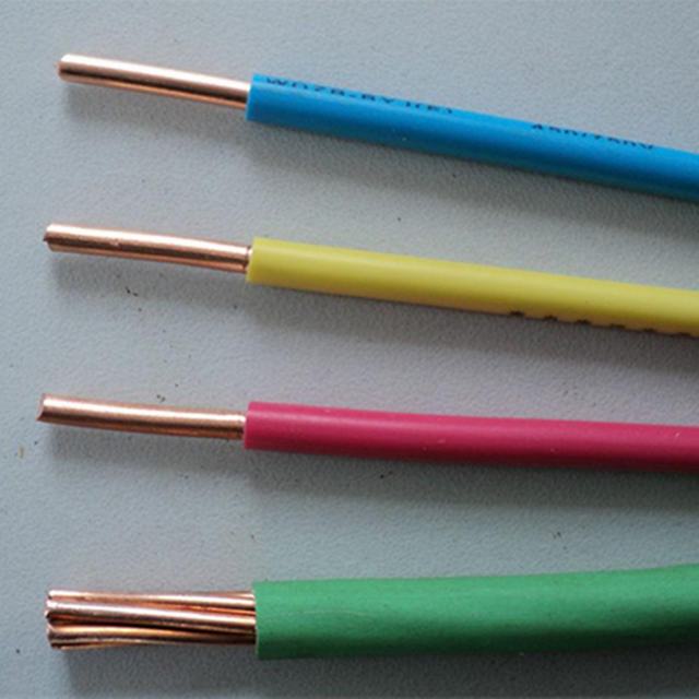 Copper conductor 2.5mm 4mm 6mm pvc insulation electric cable wire