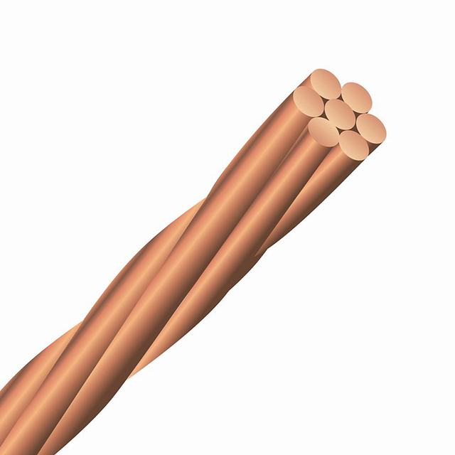 HDC Hard Drawn Copper stranded bare conductor pure copper cable low price