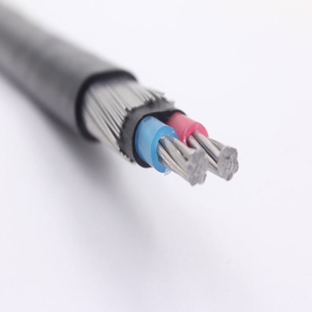 Lv tembaga/aluminium/aluminium alloy xlpe/pe/pvc konsentris kabel kabel telekomunikasi