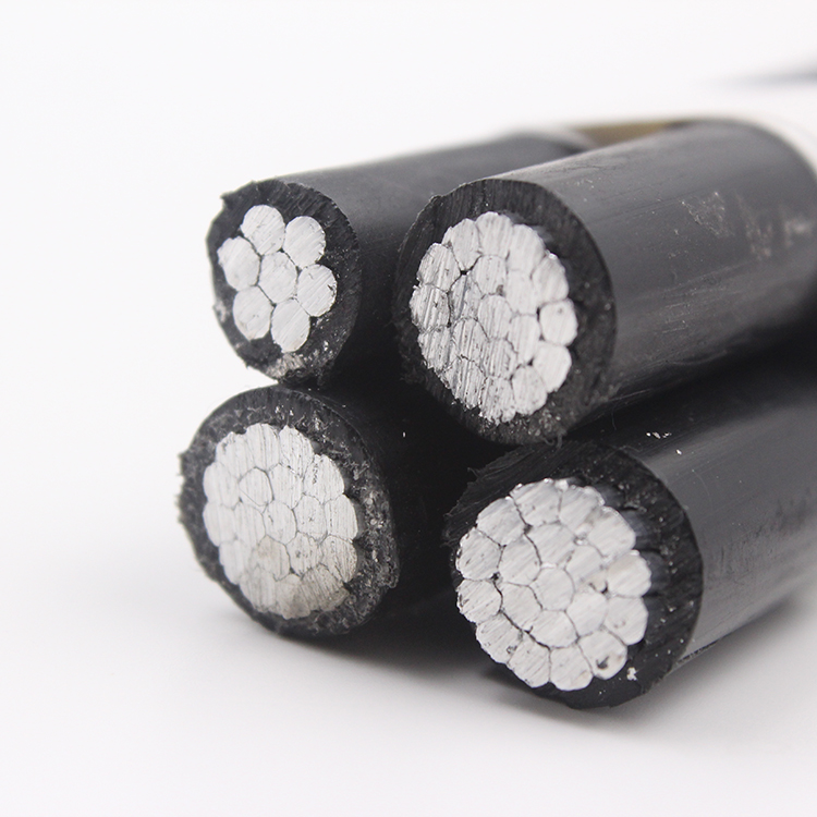 Low voltage XLPE Insulated ABC aluminum Cable PVC cable