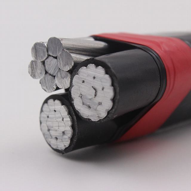 Overhead Twisted Cable AAC/XLPE Insulated 2*16mm2 ABC Aluminum Cable