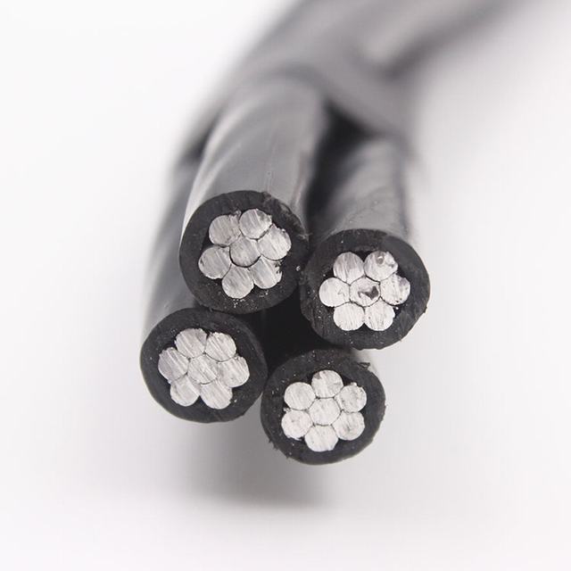 Overhead insulated ABC cable quadruplex service drop 알루미늄 도전 체 (ASTM 힘 cables