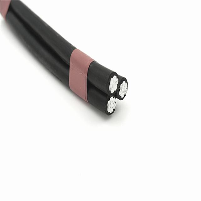 Overhead insulated triplex cable ABC aerial bundled cable XLPE/PE Insulation acsr conductor