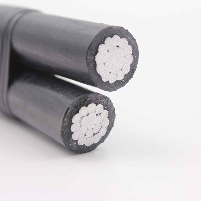 PVC isolé torsadé en aluminium aérien câble fil électrique