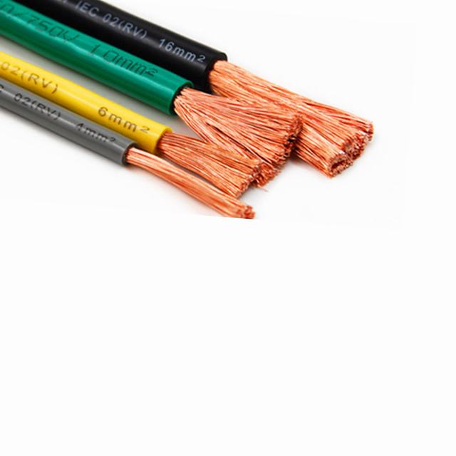 Cable de cobre trenzado pvc aislamiento 16mm cable eléctrico y alambre