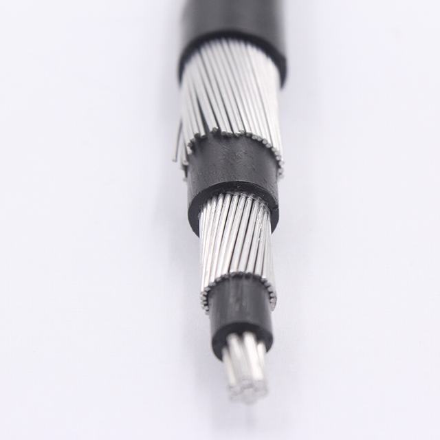 XLPE insulation Rush Aluminum Concentric Cable 2X6 AWG + 1X6 AWG for Honduras