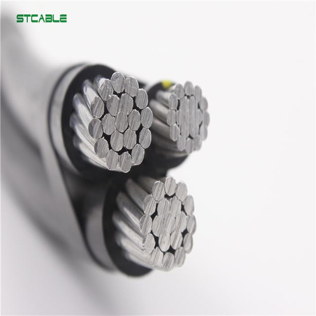 Freileitungen 3 verdrehte abc kabel aluminium leiter isolierte freileitung