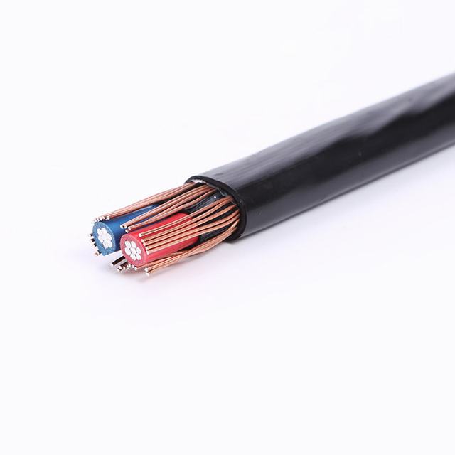 2x6AWG коаксиальный кабель Xlpe/ПВХ изолированный концентрический кабель
