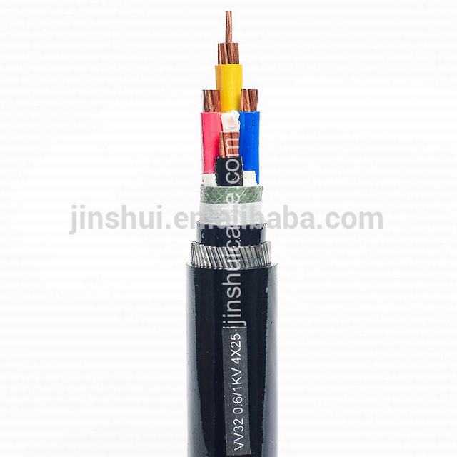 4 Core Lv Isolasi Kabel PVC atau XLPE Kabel Listrik