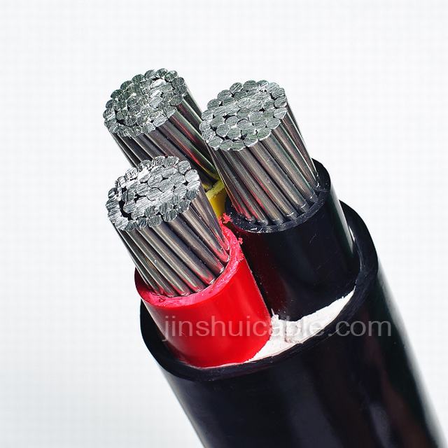 6/10kV conductor de aluminio 3 Core cable de alimentación/4 núcleo del cable de alimentación