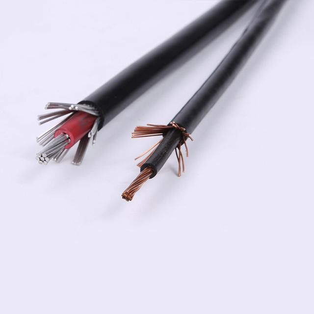 600 В XLPE медных проводников коаксиальный кабель 2x2/0AWG