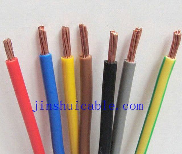 7 cobre trenzado de aislamiento de PVC de alambre eléctrico y de cable de 16mm