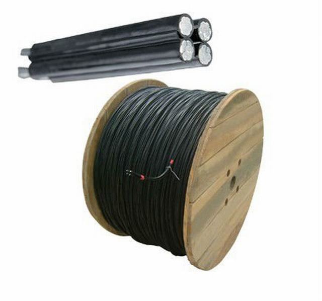 Aluminium Conductor 11kv 10kv 33kv abc aerial bundle cable with XLPE or PVC insulation