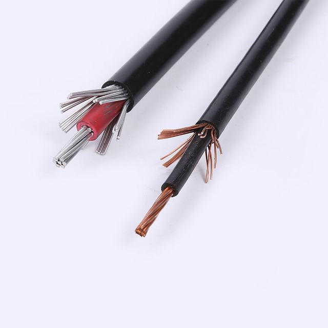 Bajo voltios y MV poliméricos Cable aislado ASTM de cobre o aluminio Cable concéntrico para venta