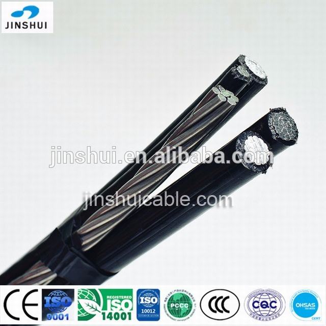 Low voltage ABC cable Aerial Bundled Cable system HDPE/XLPE insulated aluminum cable