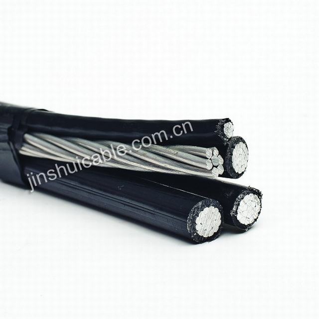 Overhead PVC/PE insulated areial bounded cable ABC cable wire