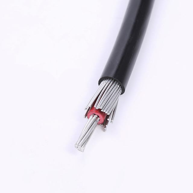 PE 절연 Solid 알루미늄 도전 체 (동심 Cables 2x8AWG 동심 Cables