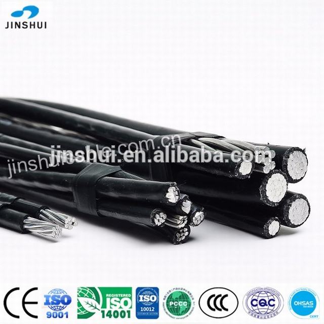 XLPE insulated power cable, AWG 2/0 electrical wire with neutral-messenger