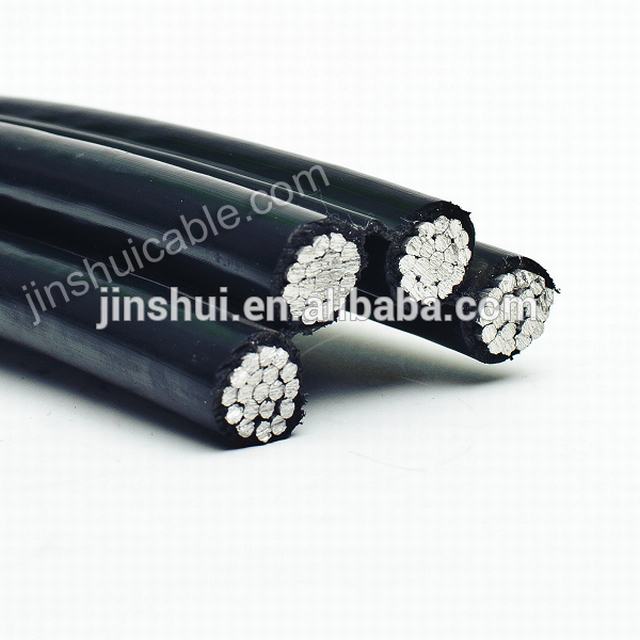 Трехсекционная алюминиевая многожильный провод ABC электрический провод кабель