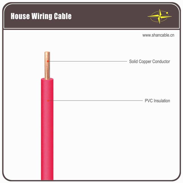 1.5mm2 2.5mm2 4mm2 6mm2 edificio PVC cable eléctrico casa hold cable