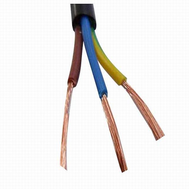 3 kern PVC geïsoleerde PVC omhulde circulaire draad kabel