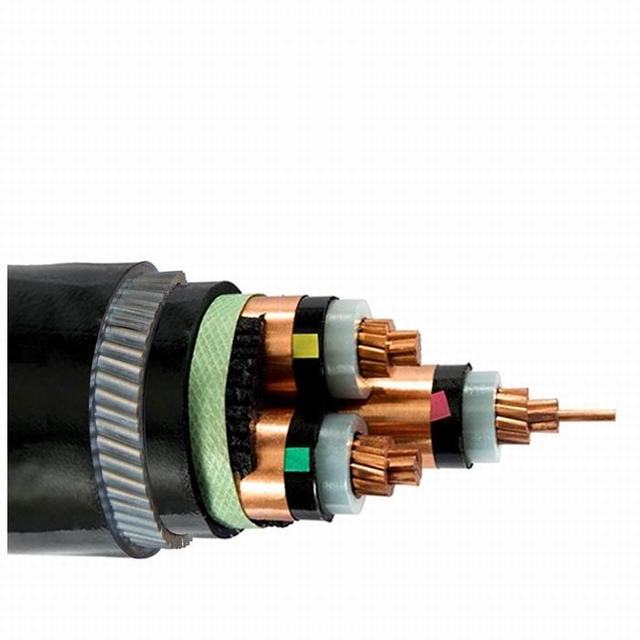 copper core XLPE insulated steel wire armoured PVC sheathed power cable