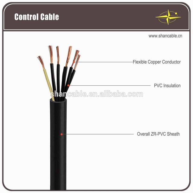 Fire resistant Flexible Control Cable, ZR-KVVR Cable 450/750V. HOT SALE