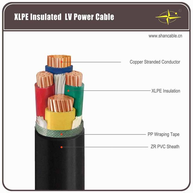 CU/XLPE/PVC 0.6/1kV fire retardant power cable fire resistant FRC power cable