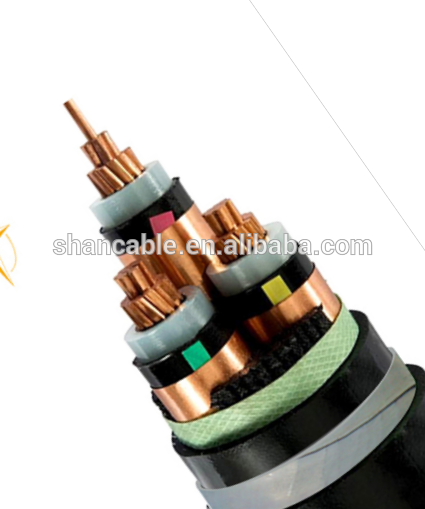 Pure Copper Conductor XLPE Insulated PVC Jacket Steel Tape Armored Power Cable