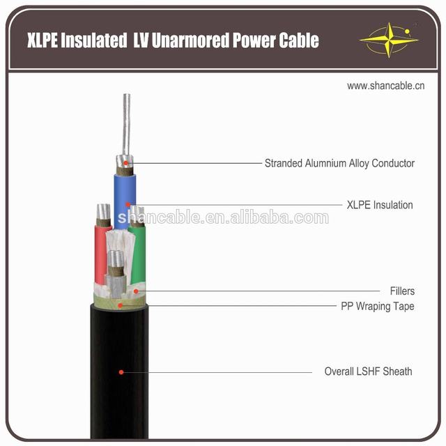 LSHF Fire Resistant Aluminum Alloy PVC Sheathed Power Cable
